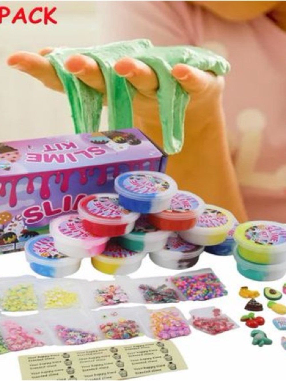 Slime Kit Party Pack - Green Slime with Assorted Colors
